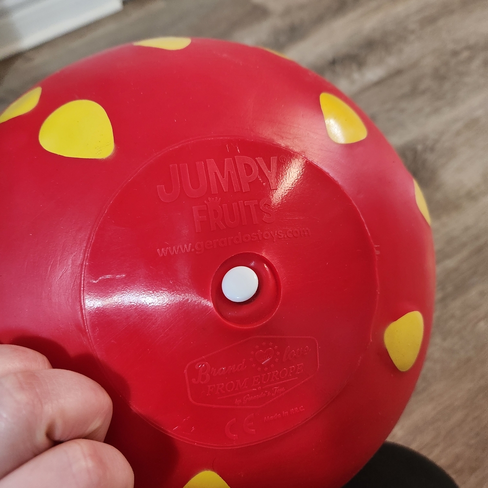 Red Strawberry Jumpy Toy - Picture 6 of 6